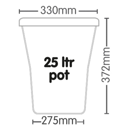 Autopot 1Pot XL 25L Pot (White) - GrowPro Hydroponics Ltd