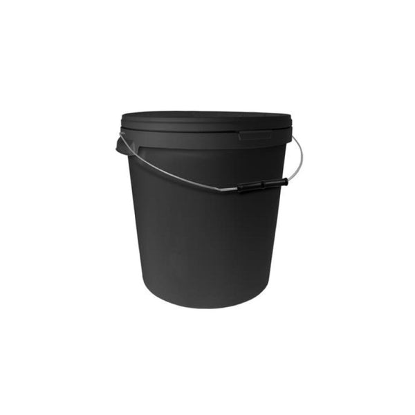 Black Bucket with Lid - GrowPro Hydroponics Ltd
