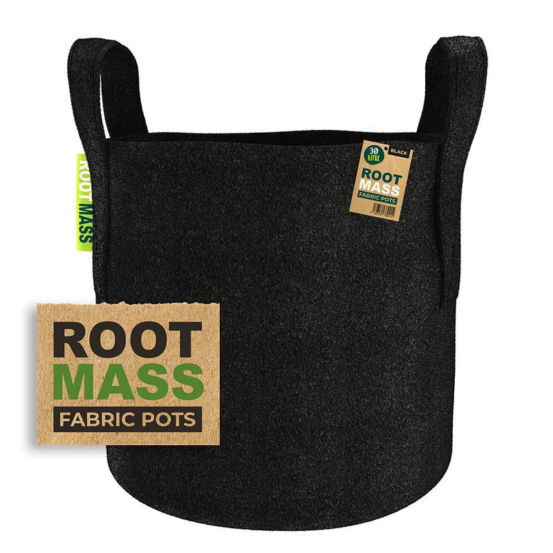 Bulk RootMass Black Thick Fabric Pots - GrowPro Hydroponics Ltd