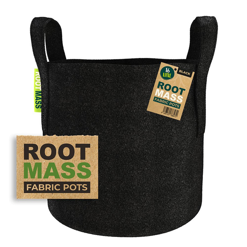 Bulk RootMass Black Thick Fabric Pots - GrowPro Hydroponics Ltd