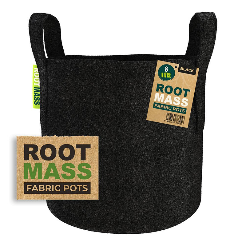 Bulk RootMass Black Thick Fabric Pots - GrowPro Hydroponics Ltd