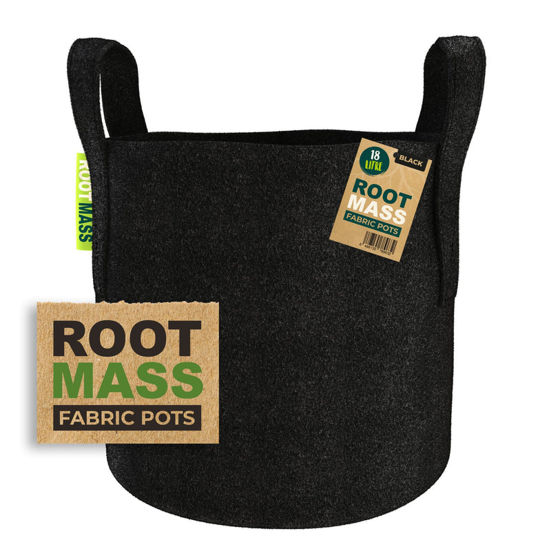 Bulk RootMass Black Thick Fabric Pots - GrowPro Hydroponics Ltd