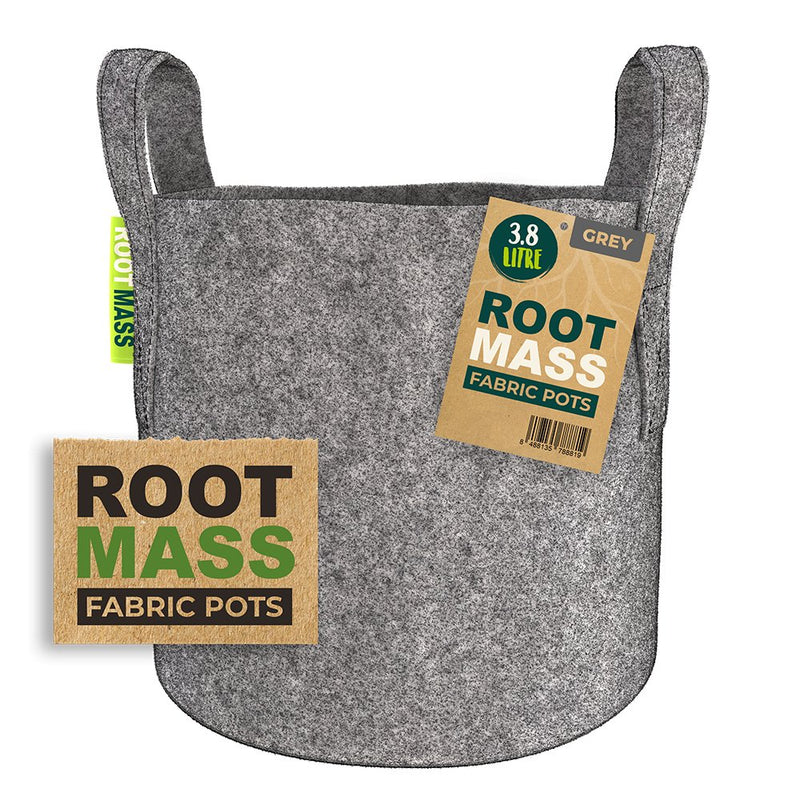 Bulk RootMass Grey Fabric Pots - GrowPro Hydroponics Ltd