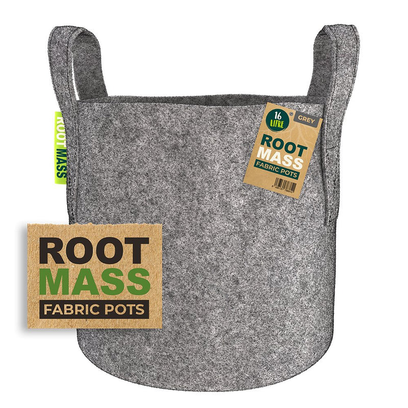 Bulk RootMass Grey Fabric Pots - GrowPro Hydroponics Ltd