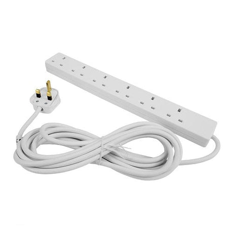 6 Gang Power Extension Lead - GrowPro Hydroponics Ltd