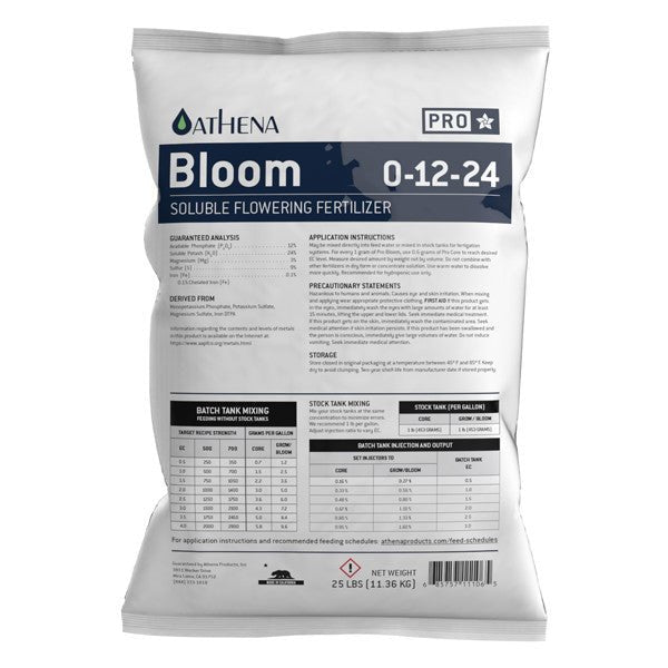 Athena Pro Bloom - GrowPro Hydroponics Ltd