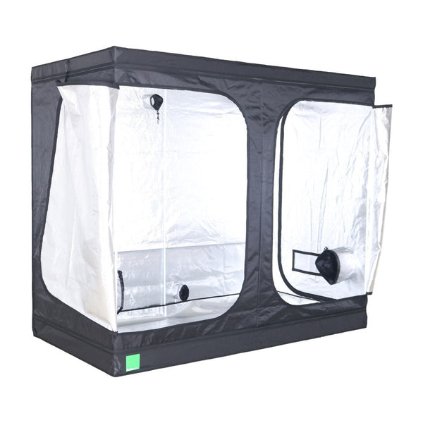 BudBox LITE Silver Mylar Grow Tent - 120cm x 240cm x 200cm - GrowPro Hydroponics Ltd