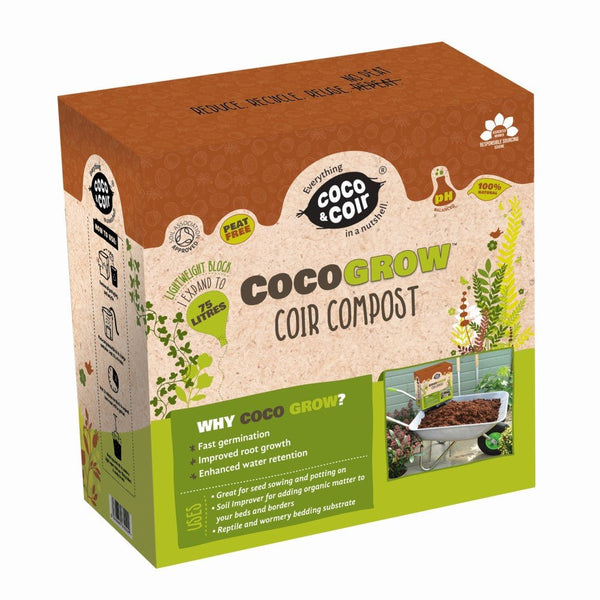 Coco & Coir - Coco Grow Block 75L - GrowPro Hydroponics Ltd