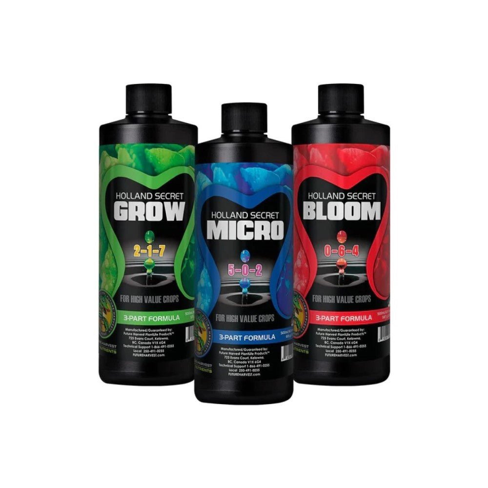 Future Harvest Holland Secret Grow, Micro & Bloom - GrowPro Hydroponics Ltd