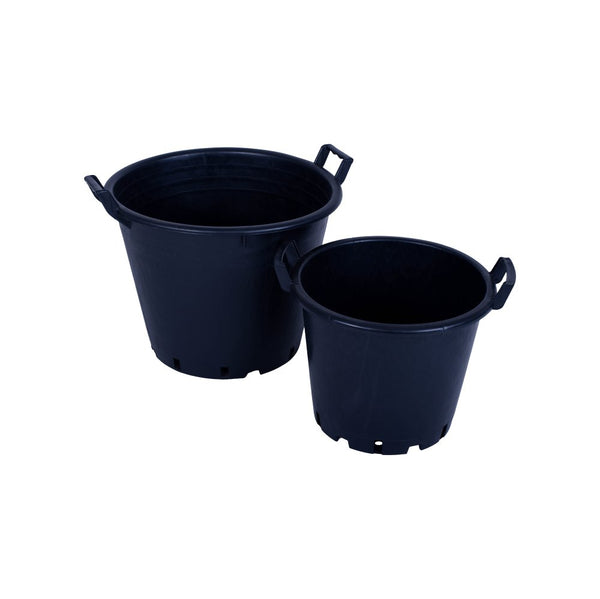 Heavy Duty Round Plastic Pot (with handles) - GrowPro Hydroponics Ltd