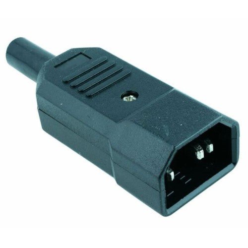 IEC Straight Cable Plug Connector Rewireable - GrowPro Hydroponics Ltd