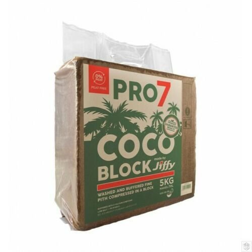 JIFFY PRO7 COCO BLOCK 5KG (70L) - GrowPro Hydroponics Ltd