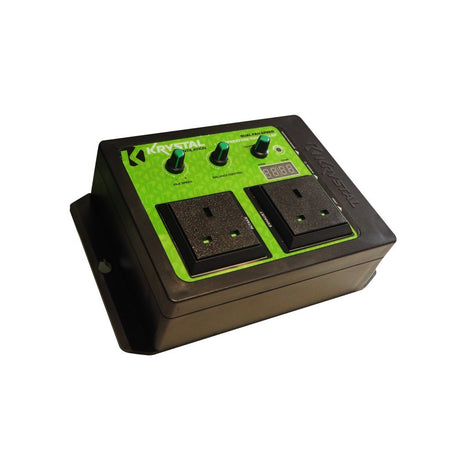 Krystal Dual Fan Speed Controller - GrowPro Hydroponics Ltd