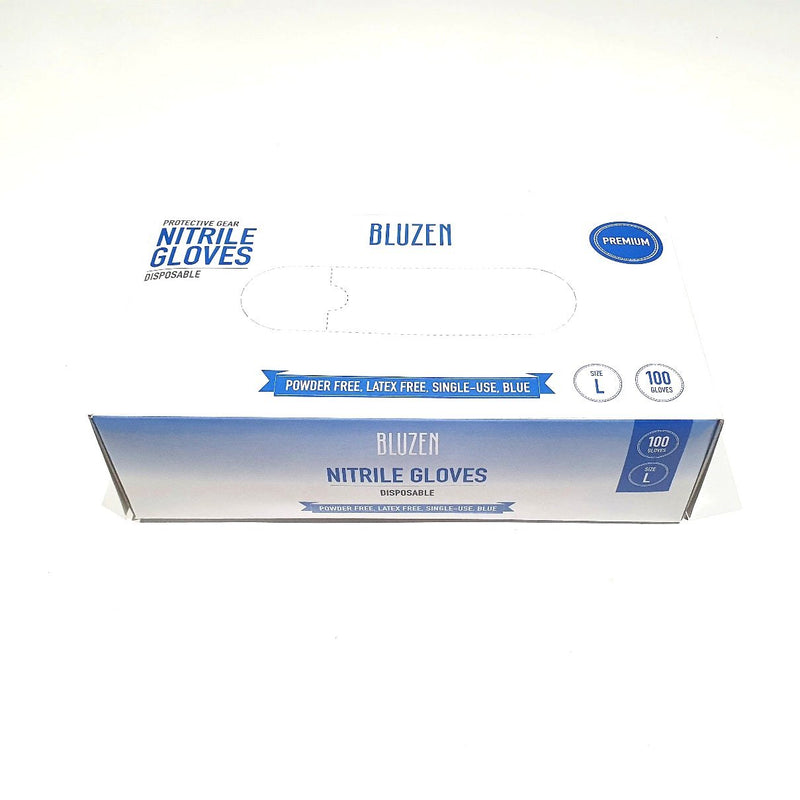 Nitrile Blue Gloves - 100 Pack - GrowPro Hydroponics Ltd