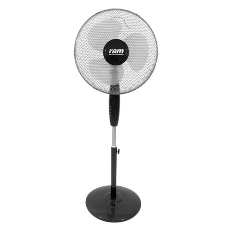 RAM 400mm (16") Solid Base Pedestal Fan - 3 Speed - GrowPro Hydroponics Ltd